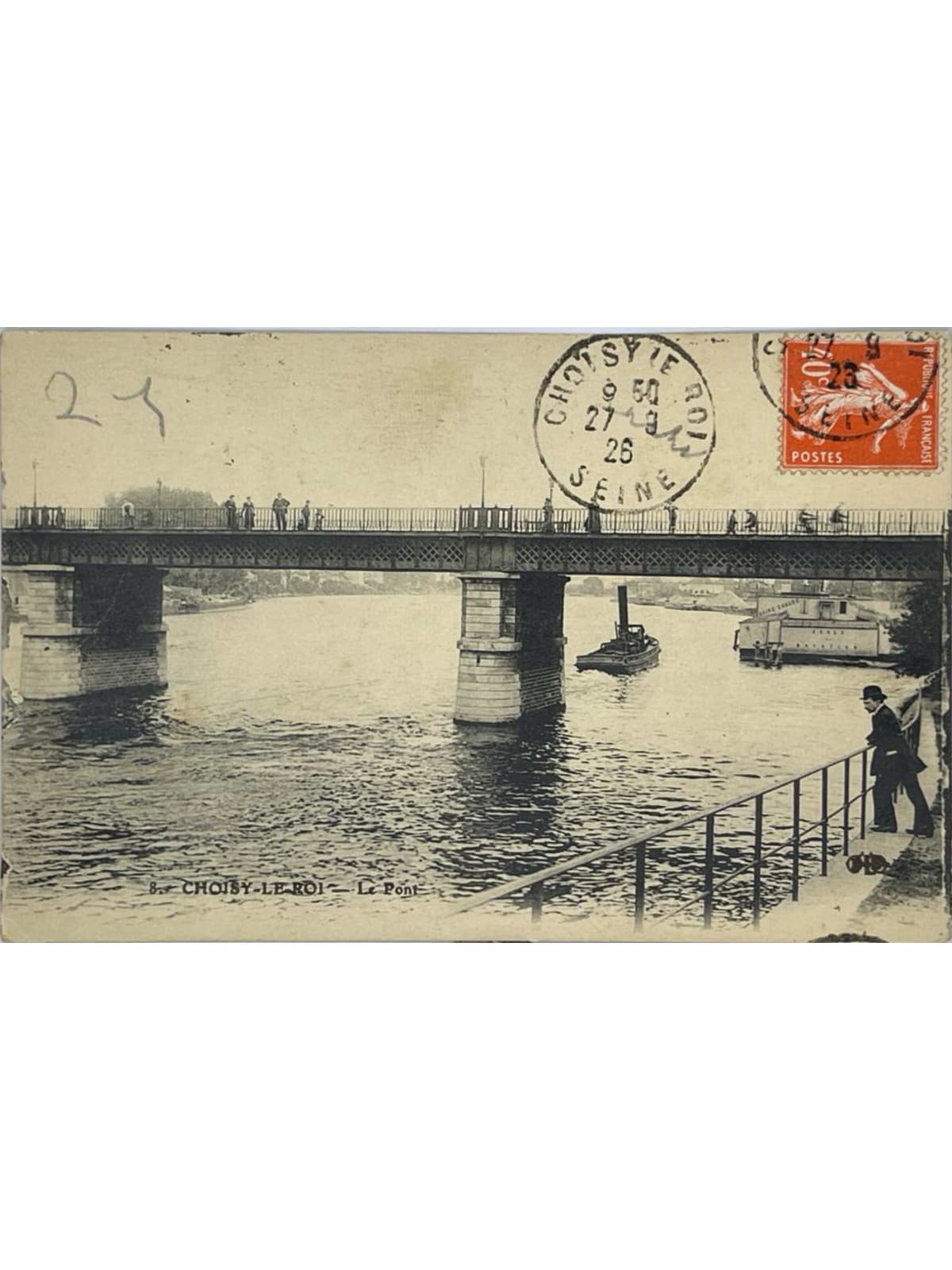 Recto de la carte postale