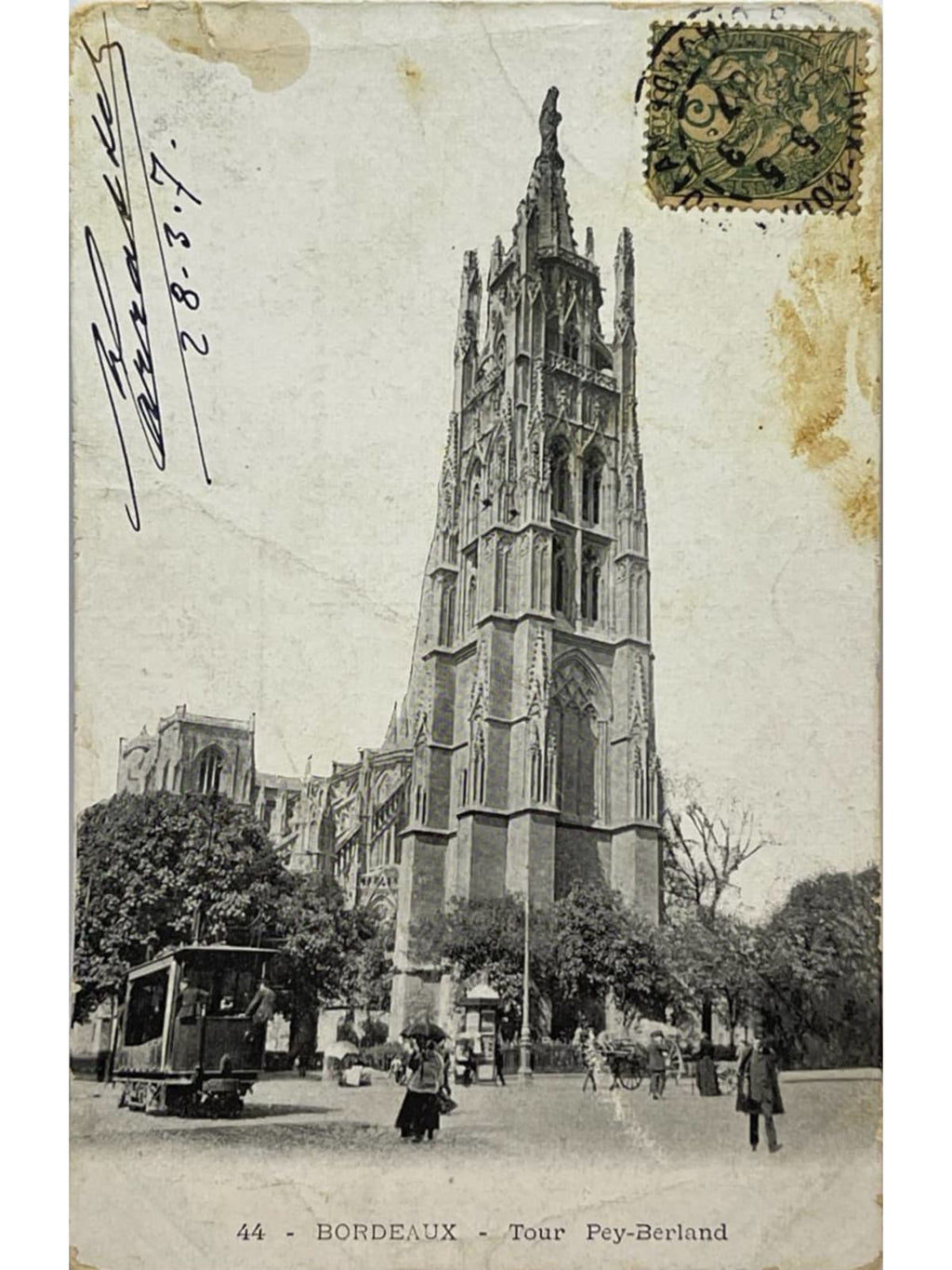 Recto de la carte postale