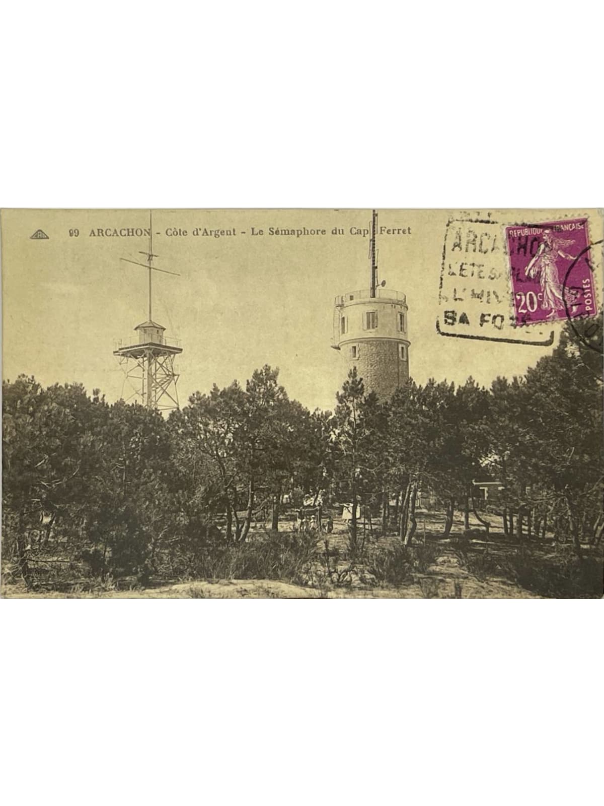 Recto de la carte postale