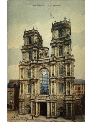Rennes – Cathédrale Saint-Pierre – CPA colorisée