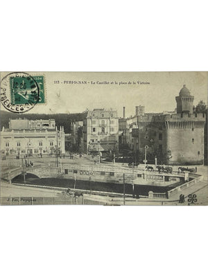 Perpignan – Le Castillet et la place de la Victoire – CPA n°113