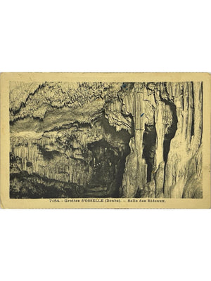 Osselle (Doubs) – Grottes, salle des Rideaux – CPA n° 7154