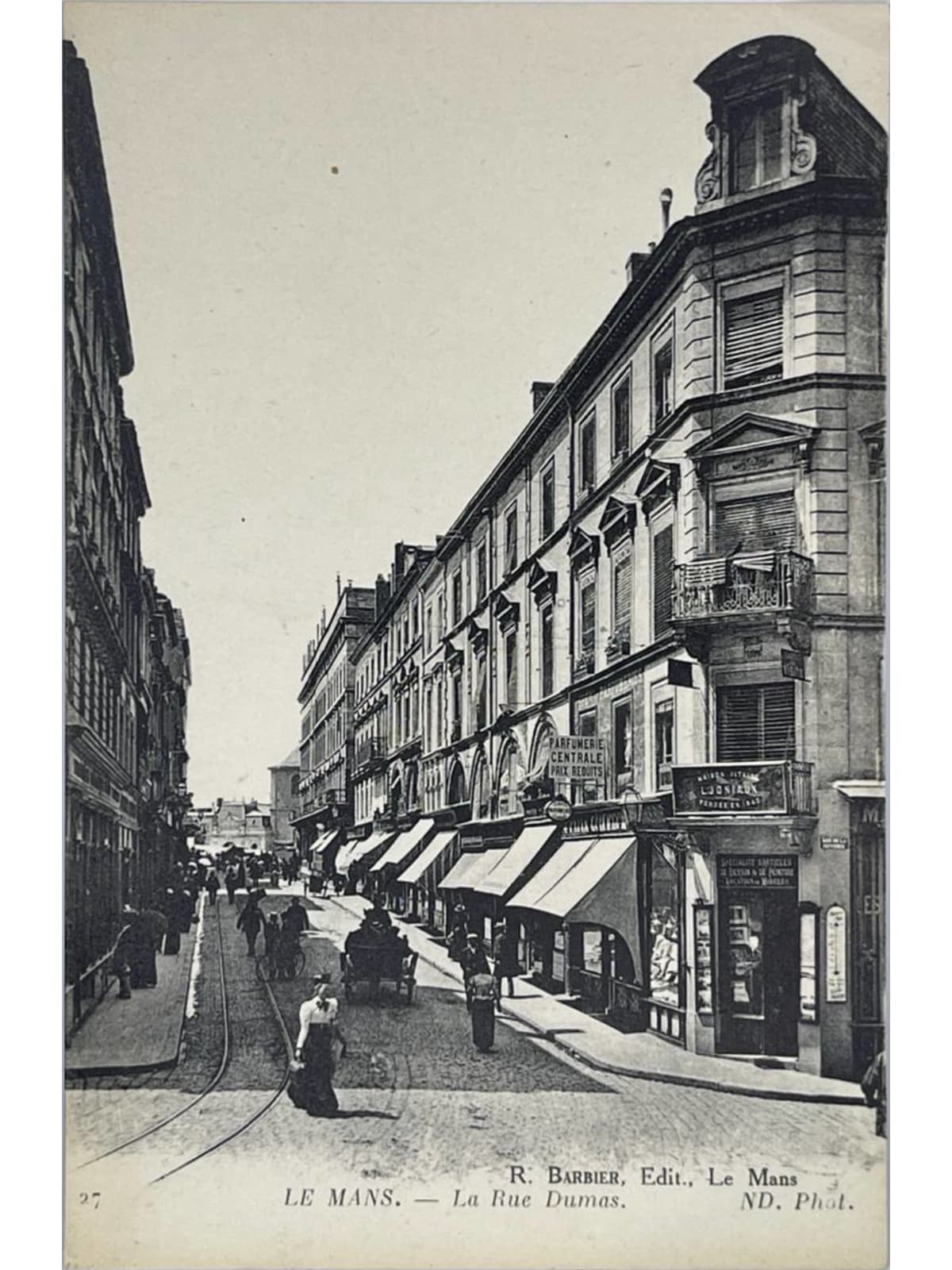 Recto de la carte postale