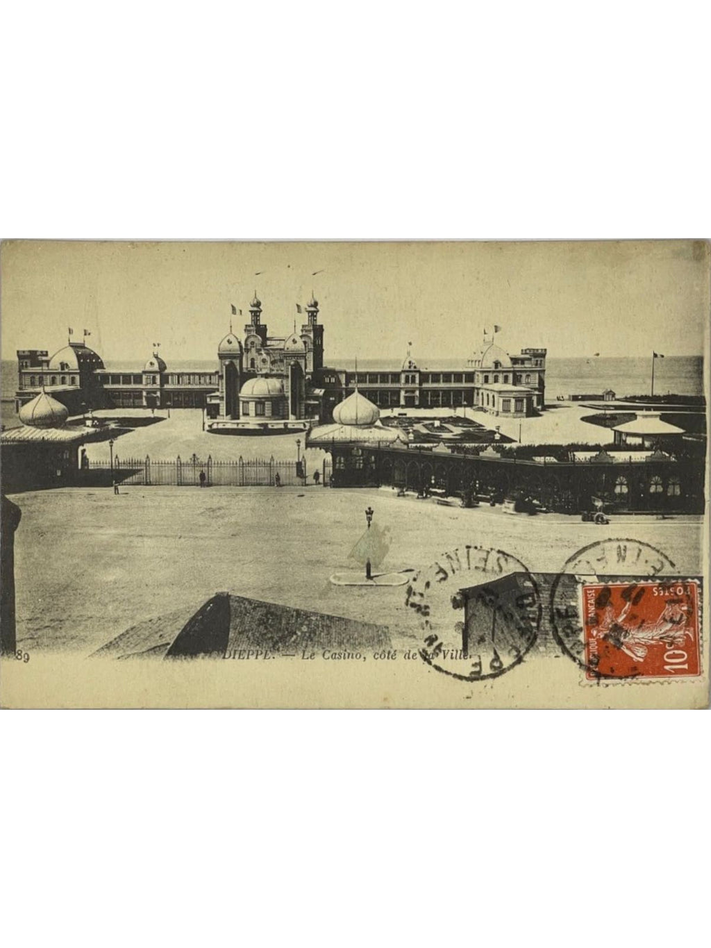 Recto de la carte postale