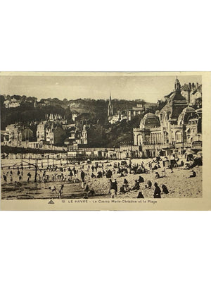 Le Havre – Casino Marie-Christine et plage animée – CPA n°10