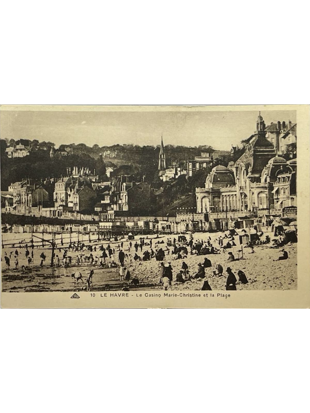 Recto de la carte postale