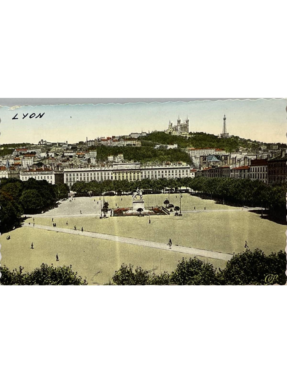 Recto de la carte postale