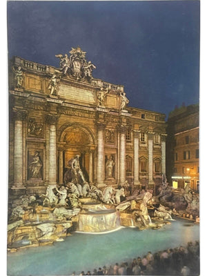 Rome – Fontaine de Trevi illuminée de nuit – CPSM n° 172
