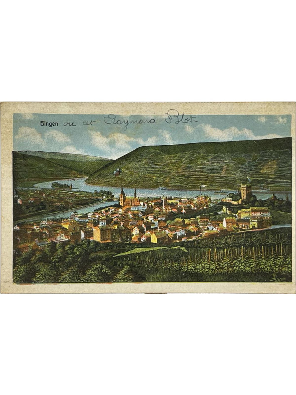 Recto de la carte postale