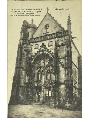 Saint-Marc-la-Lande (Deux-Sèvres) – Ancienne collégiale Saint-Antoine – CPA