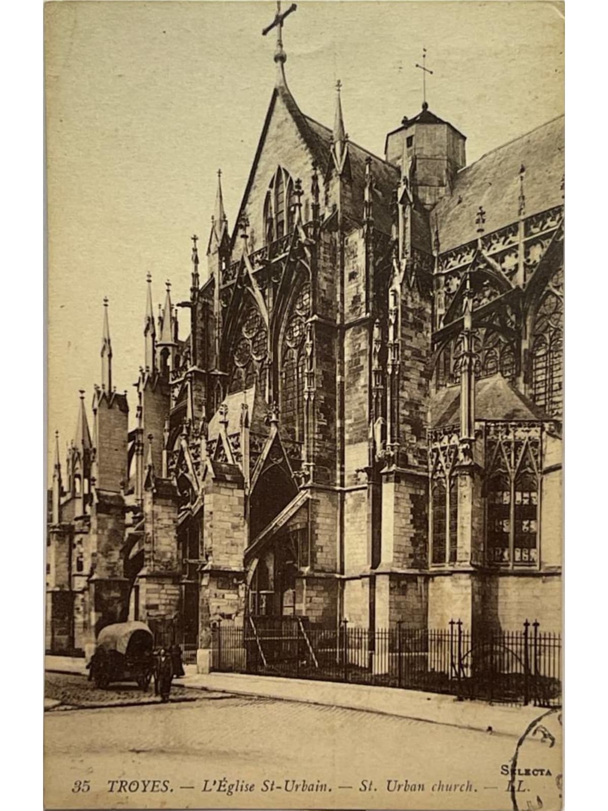 Recto de la carte postale