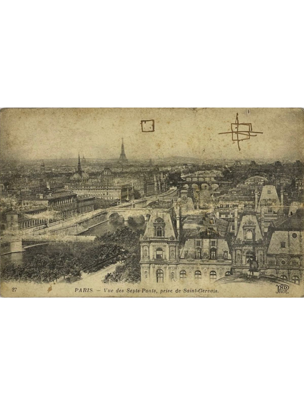 Recto de la carte postale