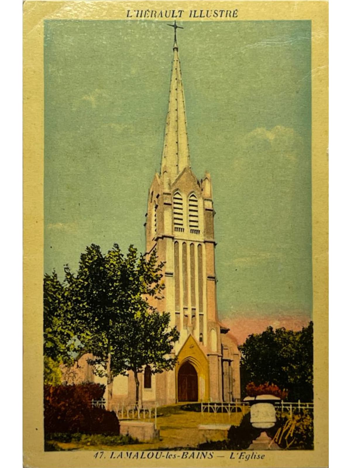 Recto de la carte postale