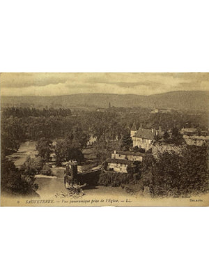 Sauveterre – Vue panoramique prise de l'église – CPA ancienne n° 8