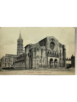 Toulouse – Basilique Saint-Sernin, façade nord – CPA Labouche n°94