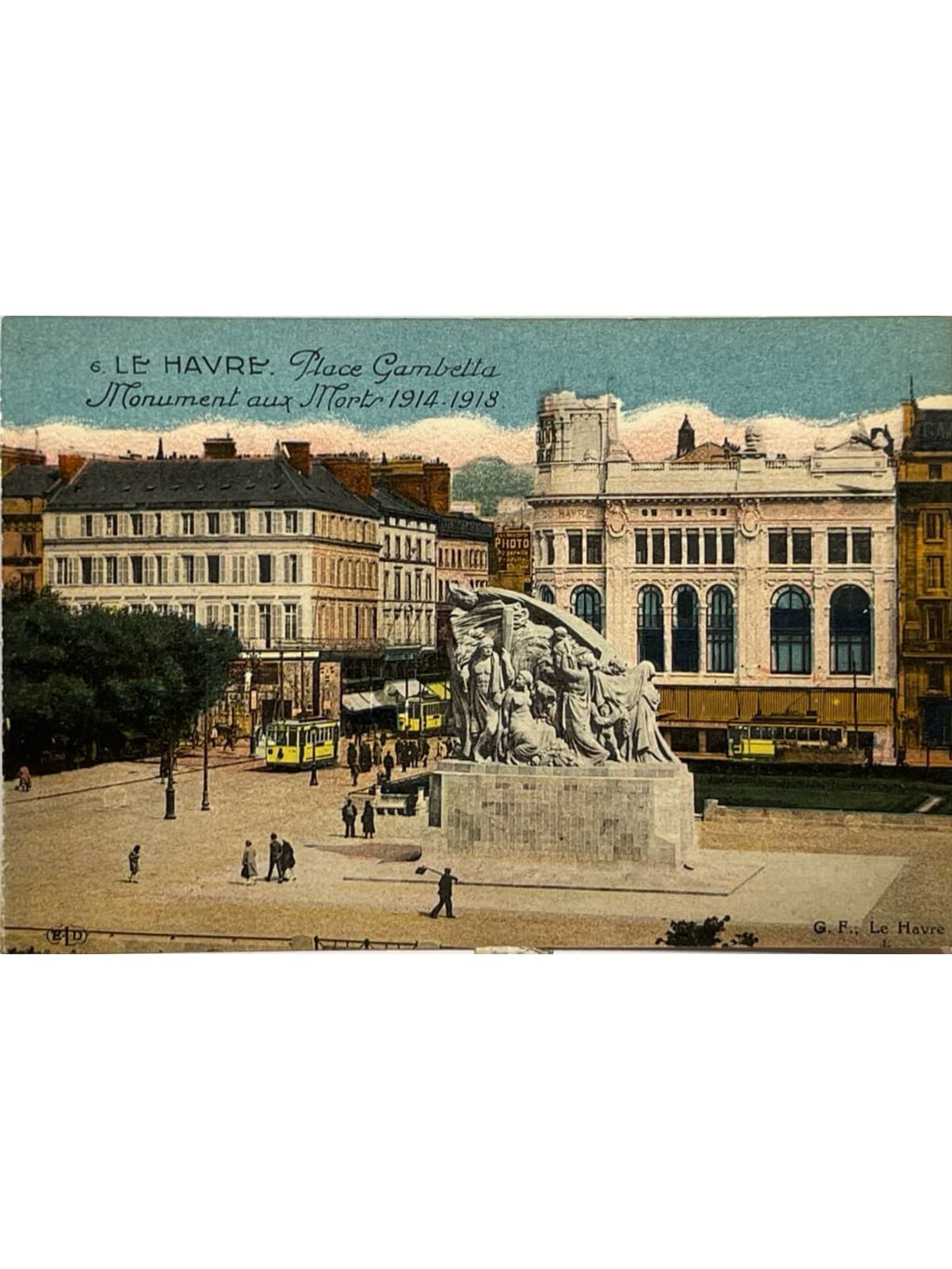 Recto de la carte postale