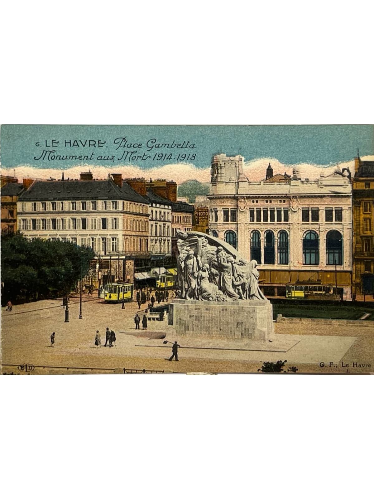 Recto de la carte postale