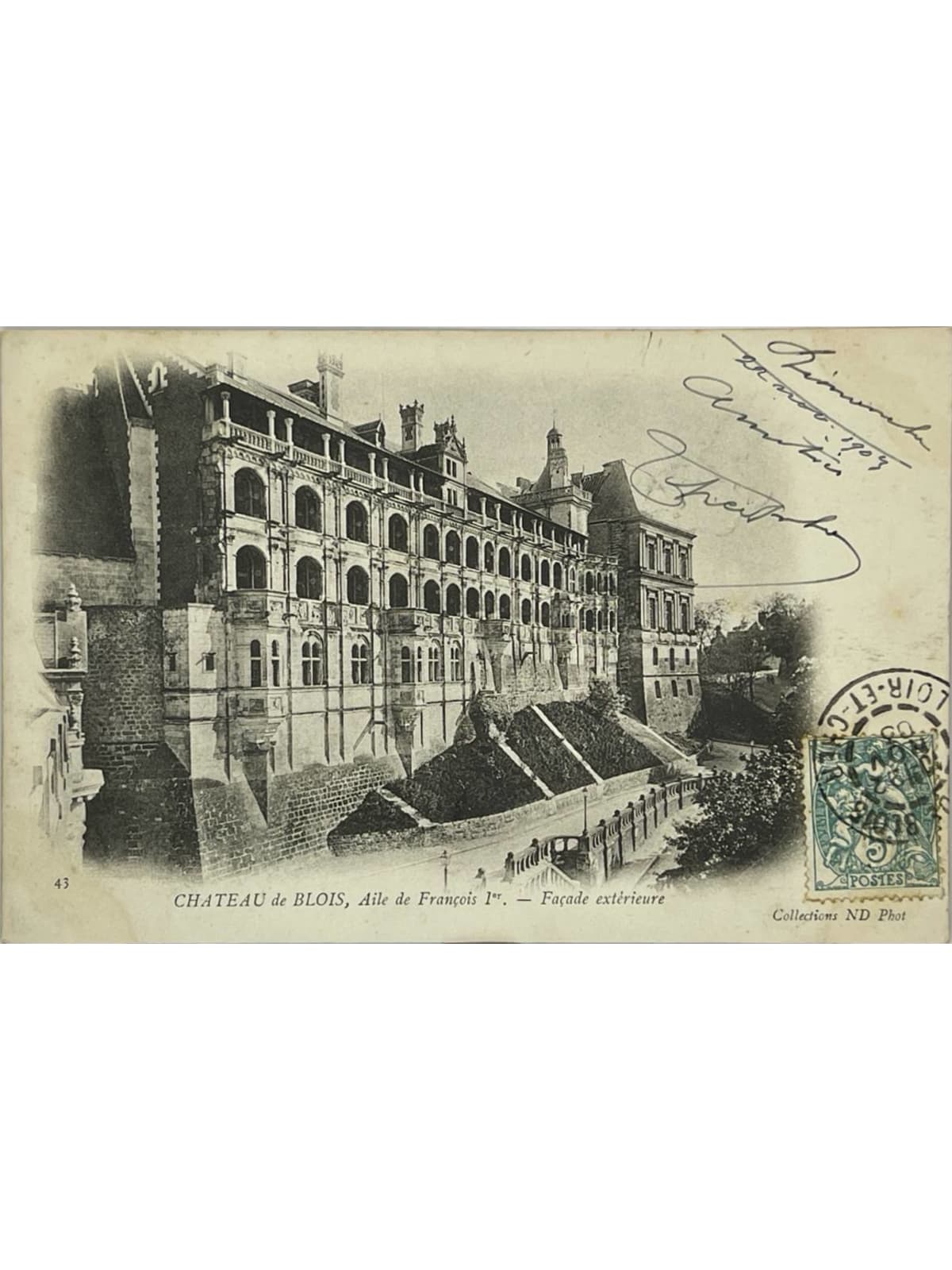 Recto de la carte postale