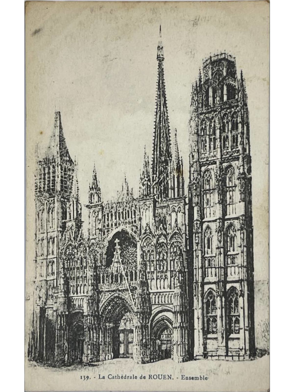 Recto de la carte postale