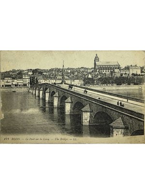 Blois – Pont Jacques-Gabriel sur la Loire – LL n° 173 – CPA ancienne