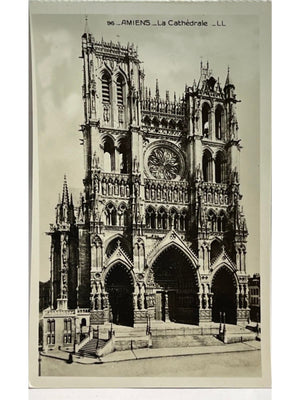 Amiens – Cathédrale Notre-Dame, façade occidentale – CPSM LL