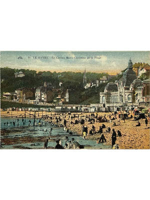 Le Havre – Casino Marie-Christine et plage animée – CPA n° 10
