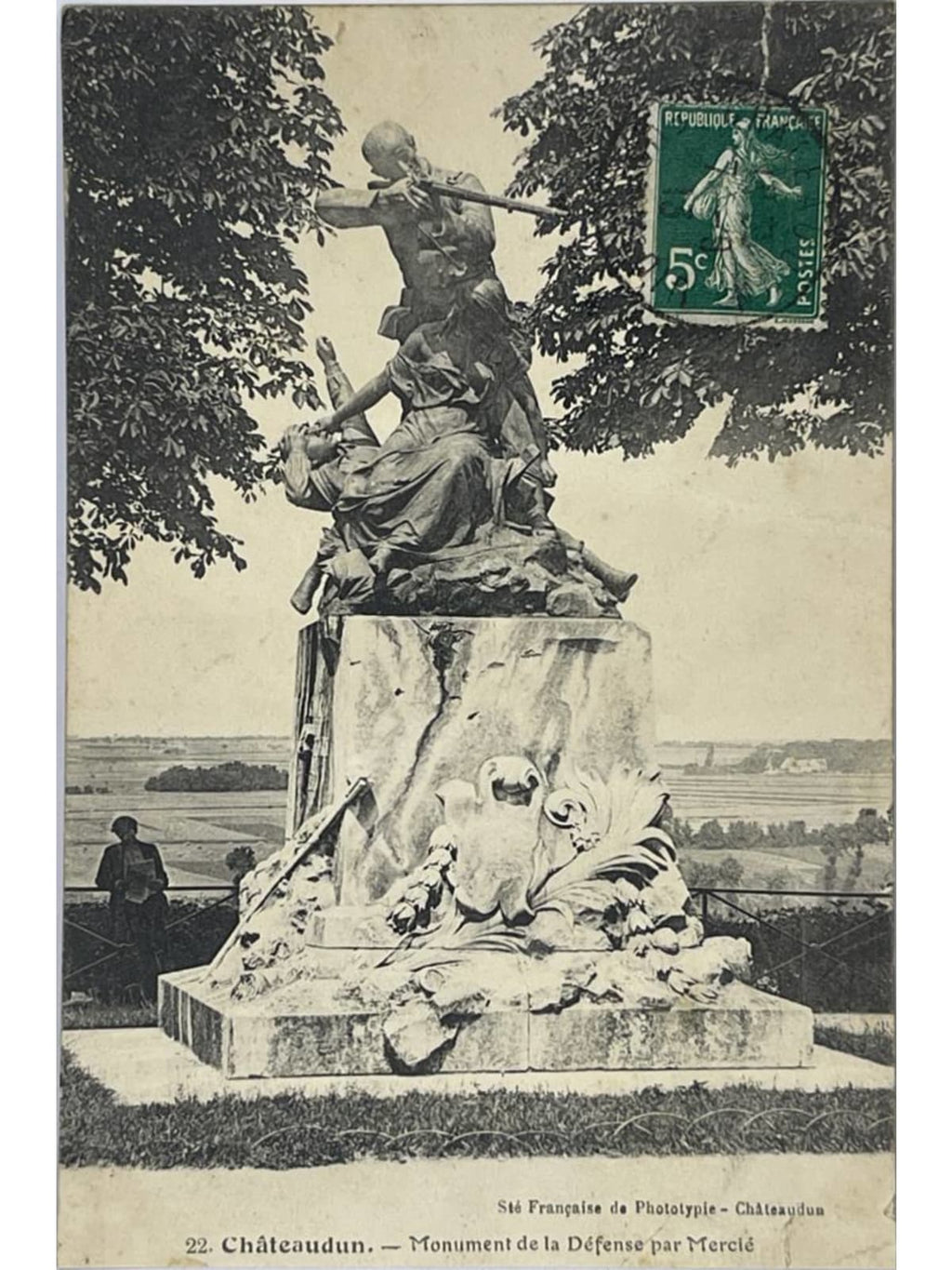 Recto de la carte postale