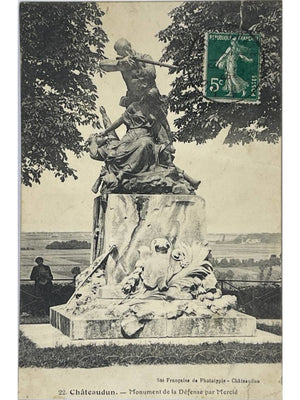 Châteaudun – Monument de la Défense par Mercié – CPA n°22