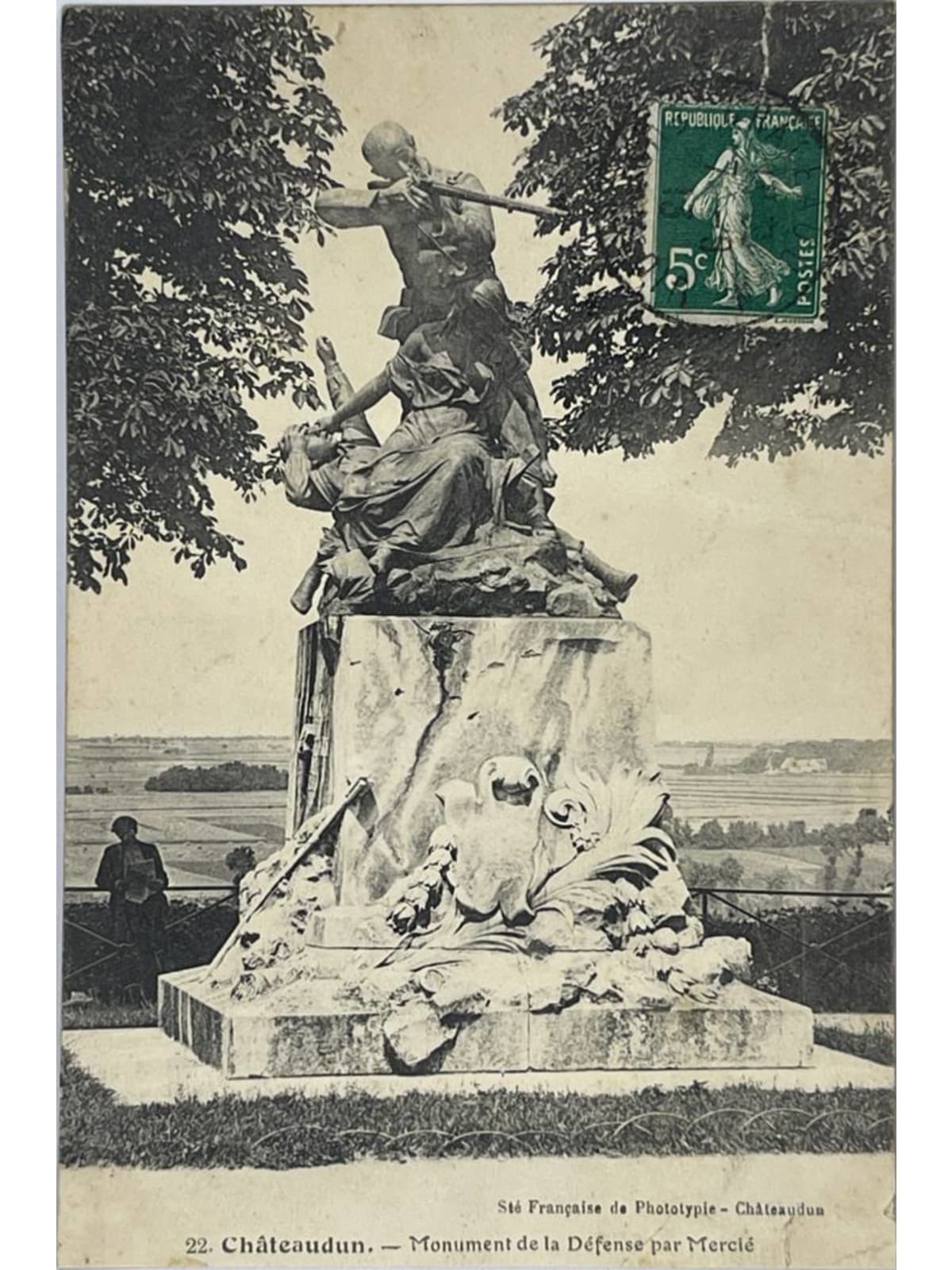 Recto de la carte postale
