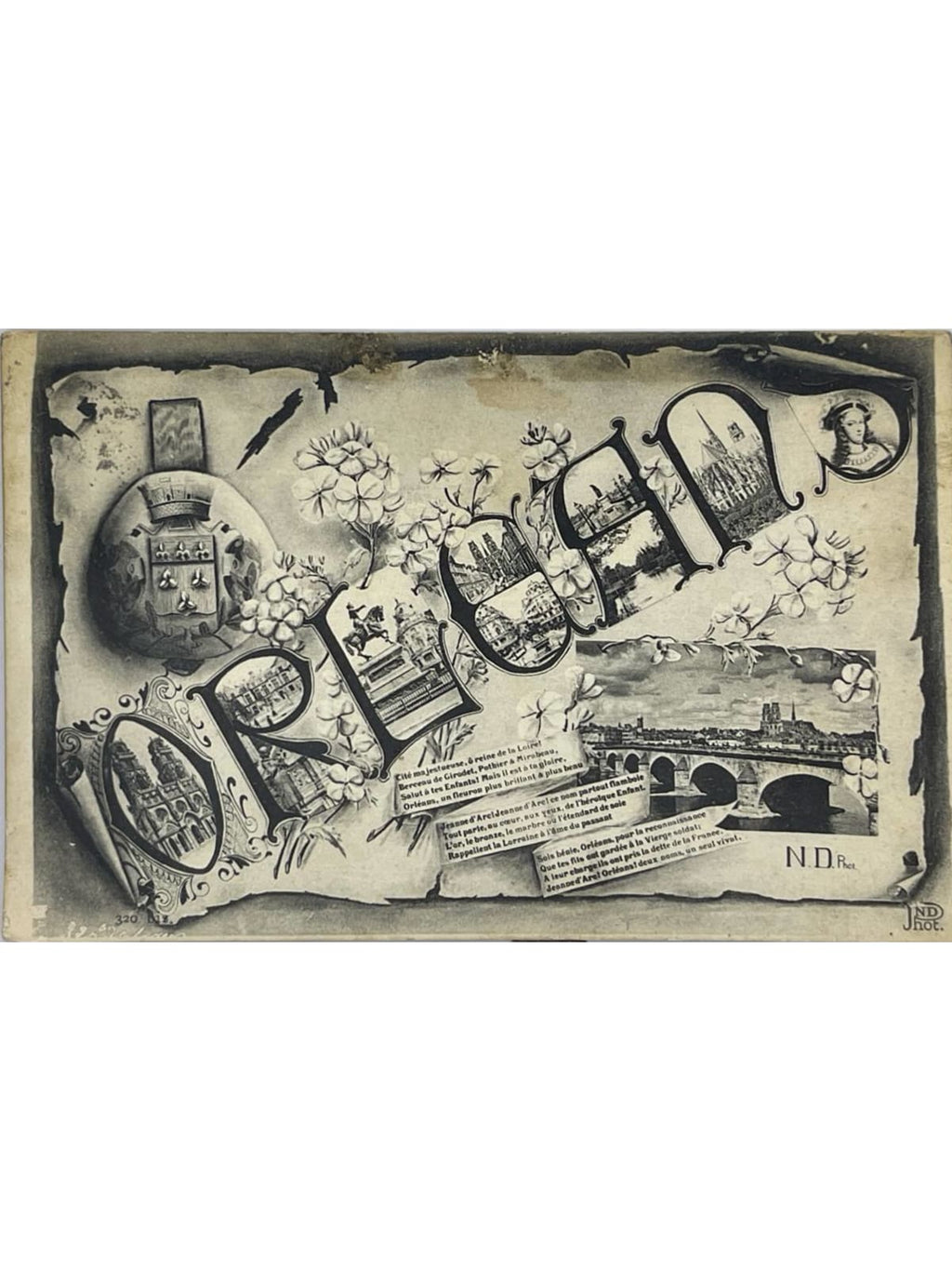 Recto de la carte postale