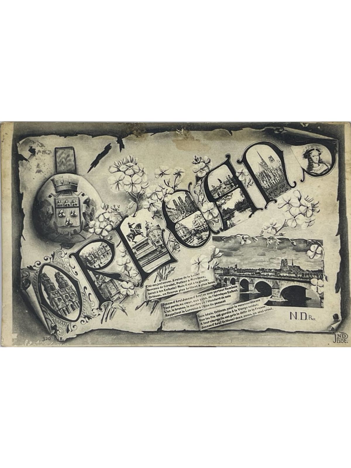 Recto de la carte postale