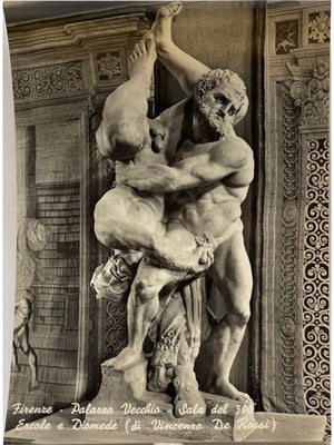 Carte postale – Florence – Palazzo Vecchio – Hercule et Diomède de Vincenzo de' Rossi