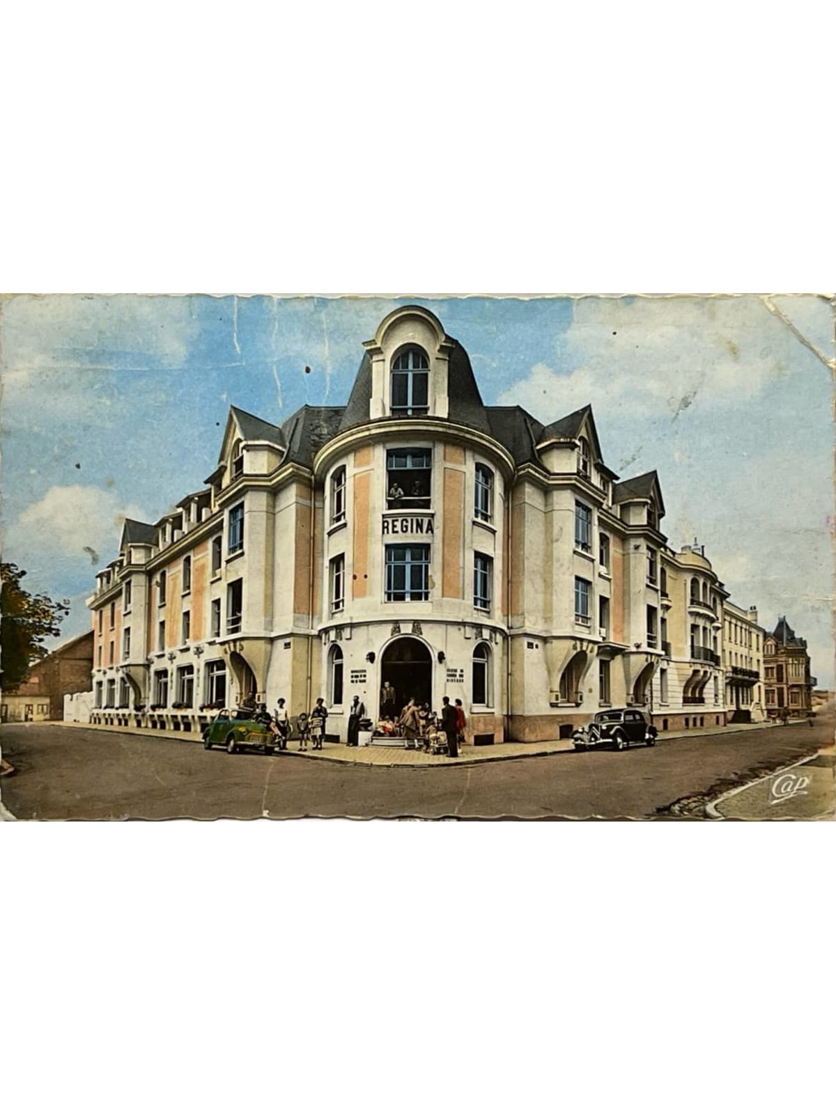 Recto de la carte postale