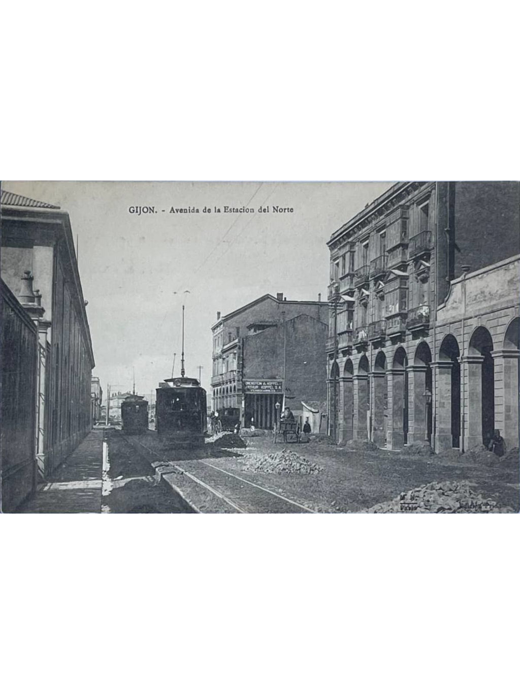 Recto de la carte postale