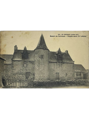 Le Croisic – Manoir de Kervaudu, façade nord – CPA ancienne n° 101