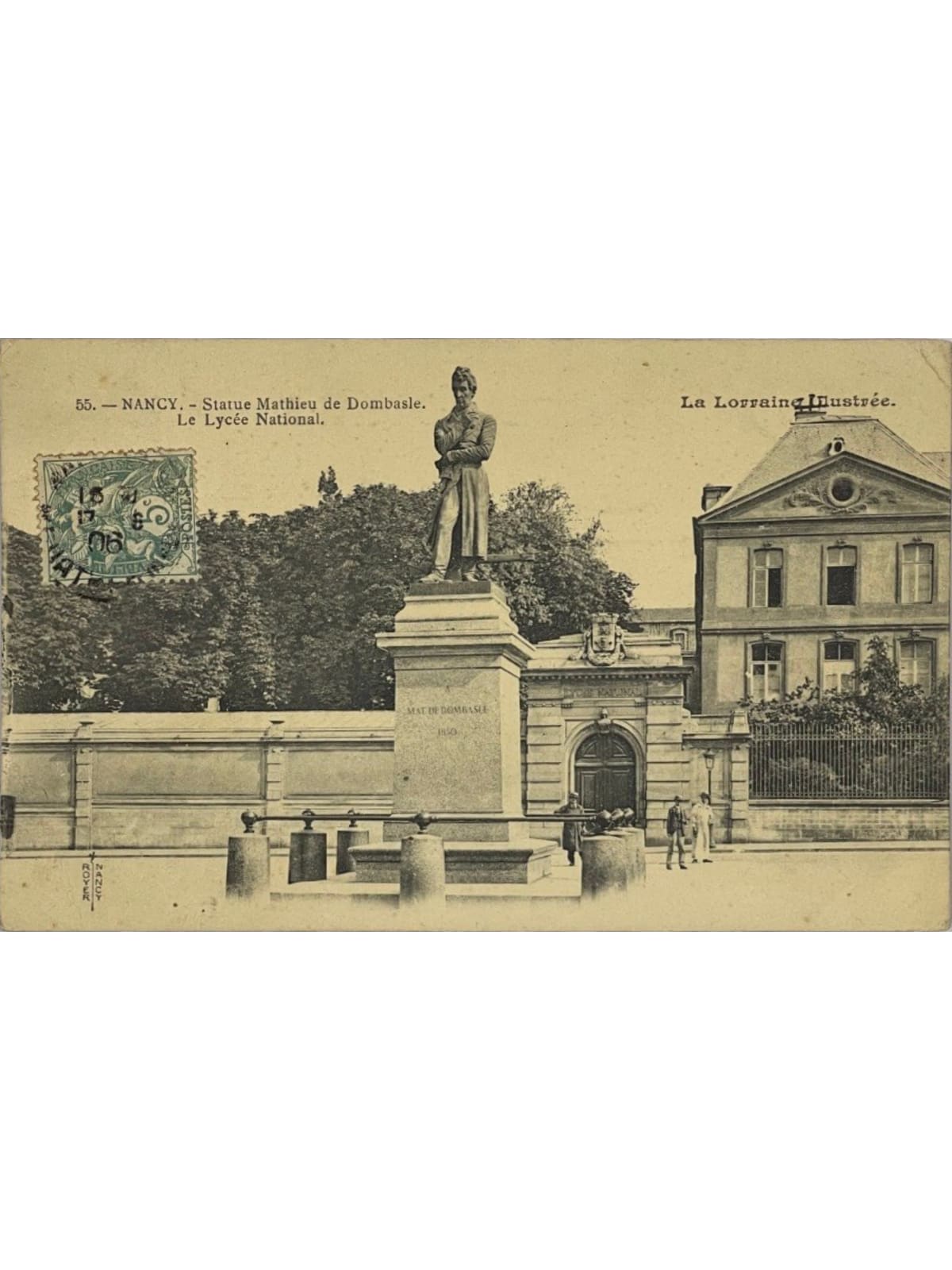 Recto de la carte postale