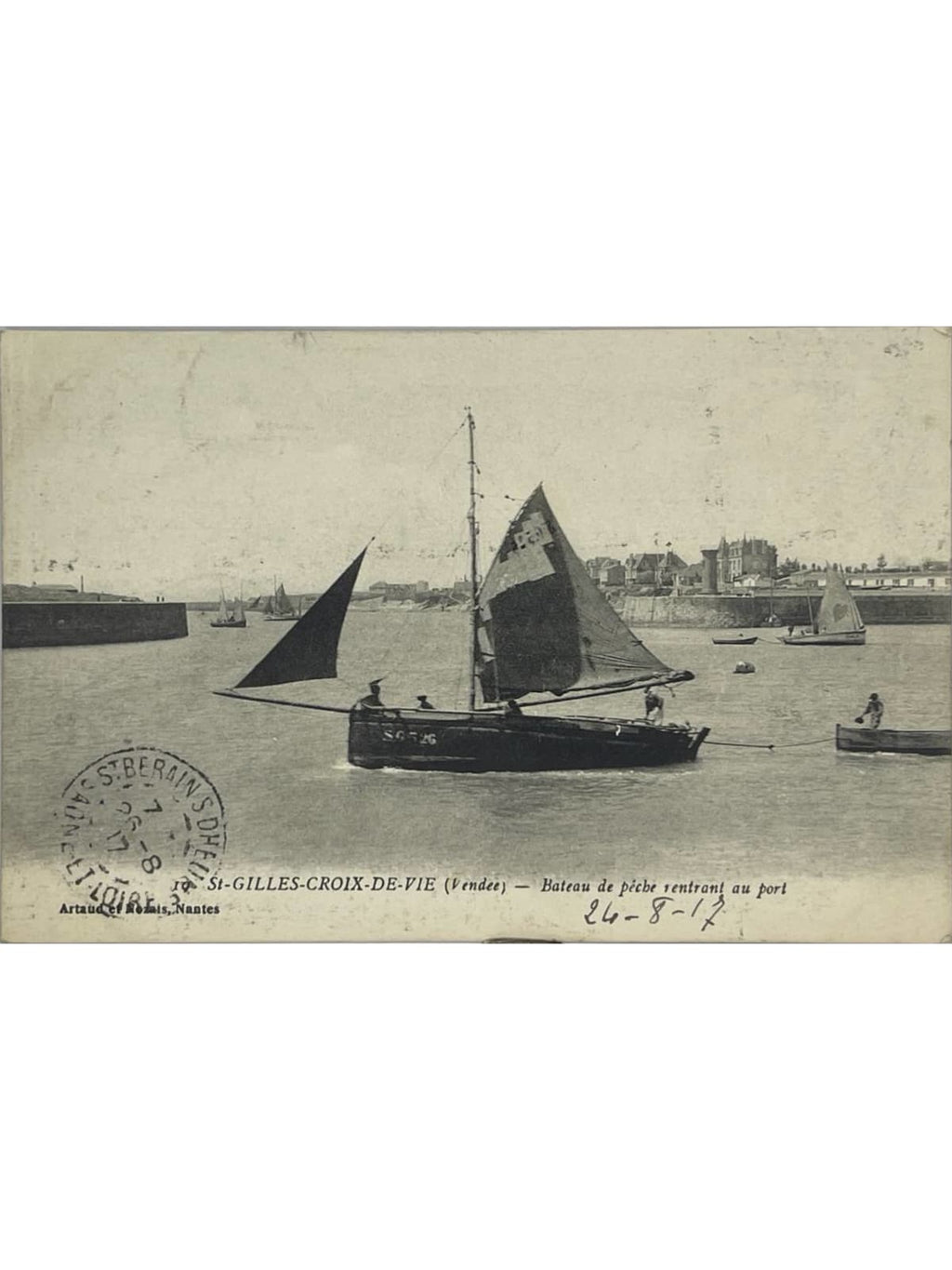 Recto de la carte postale