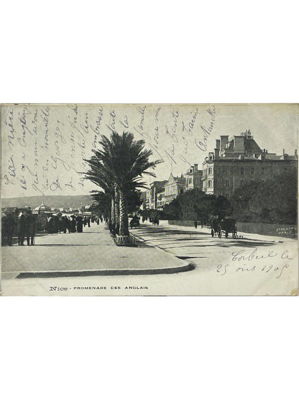 Recto de la carte postale