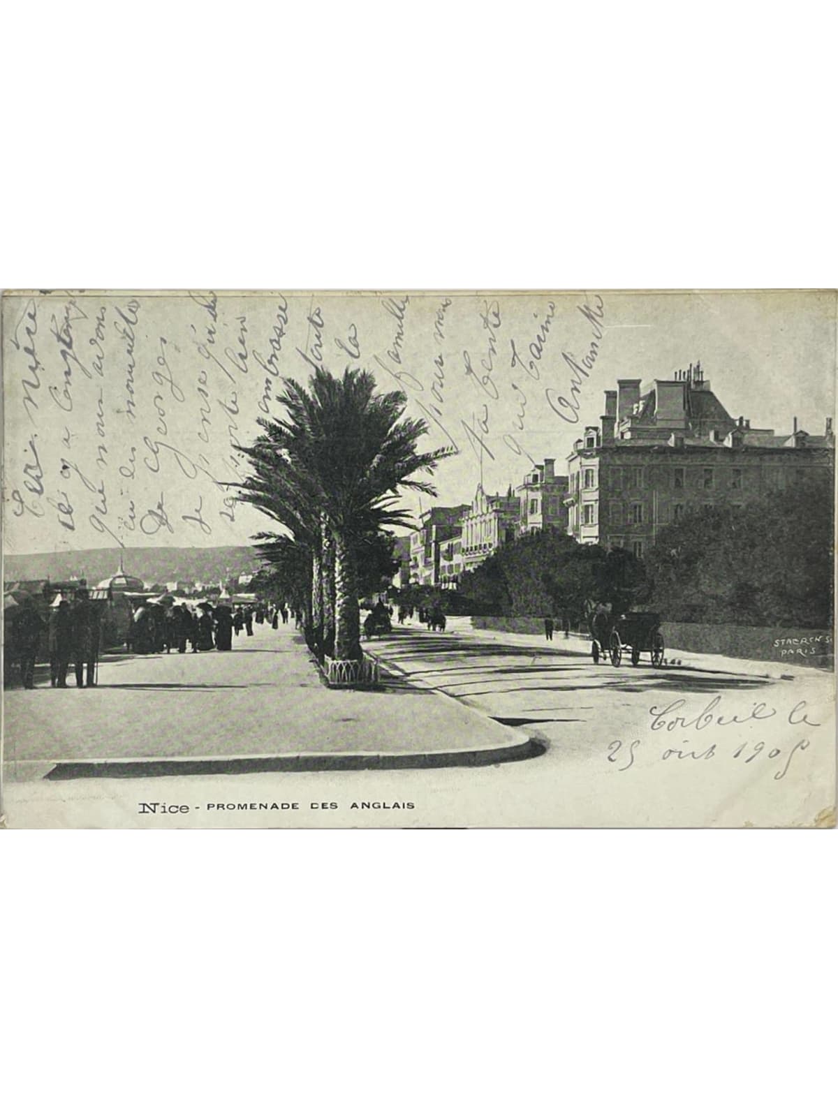 Recto de la carte postale