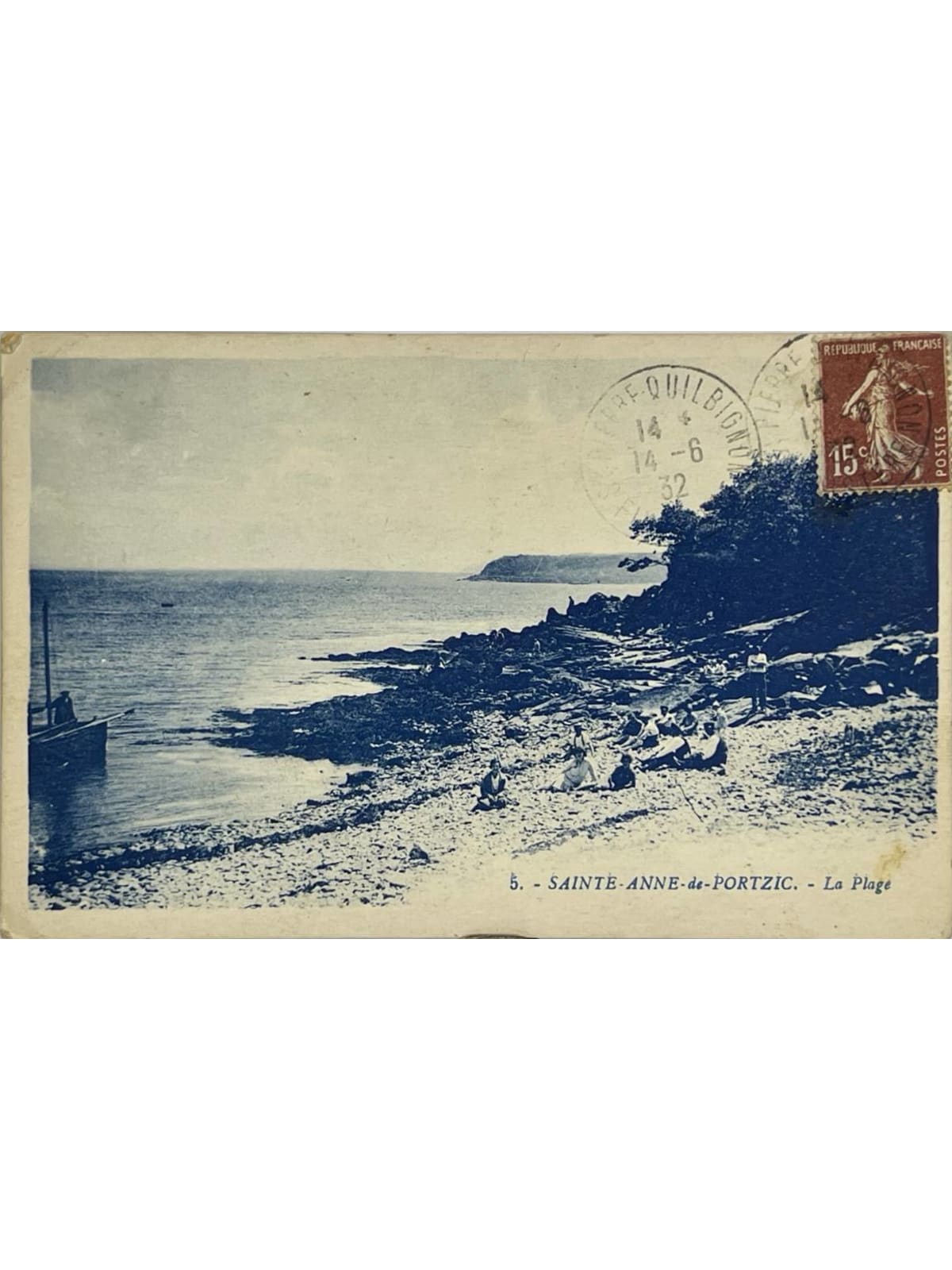 Recto de la carte postale