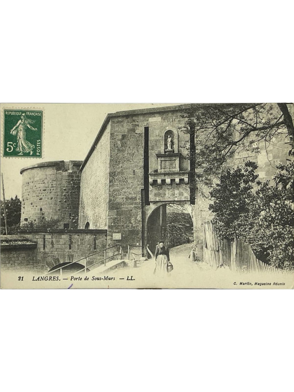 Recto de la carte postale