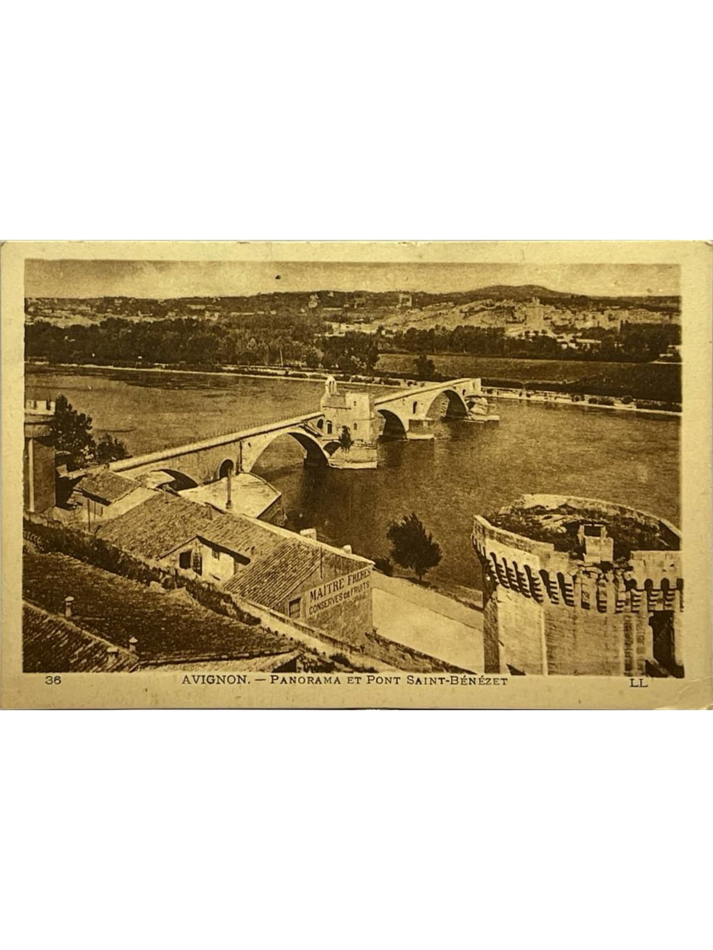 Recto de la carte postale