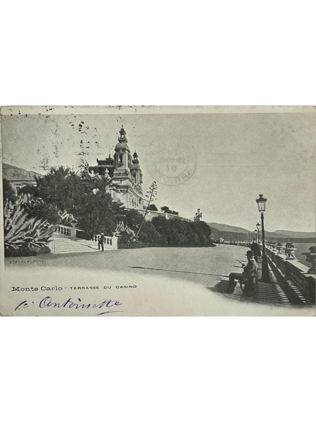 Recto de la carte postale