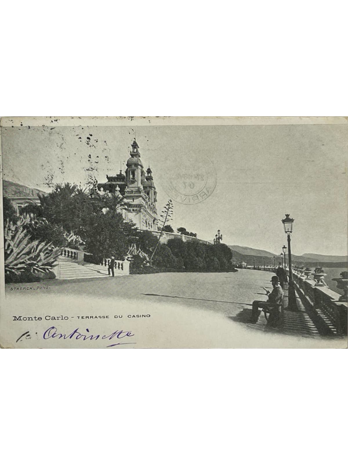 Recto de la carte postale