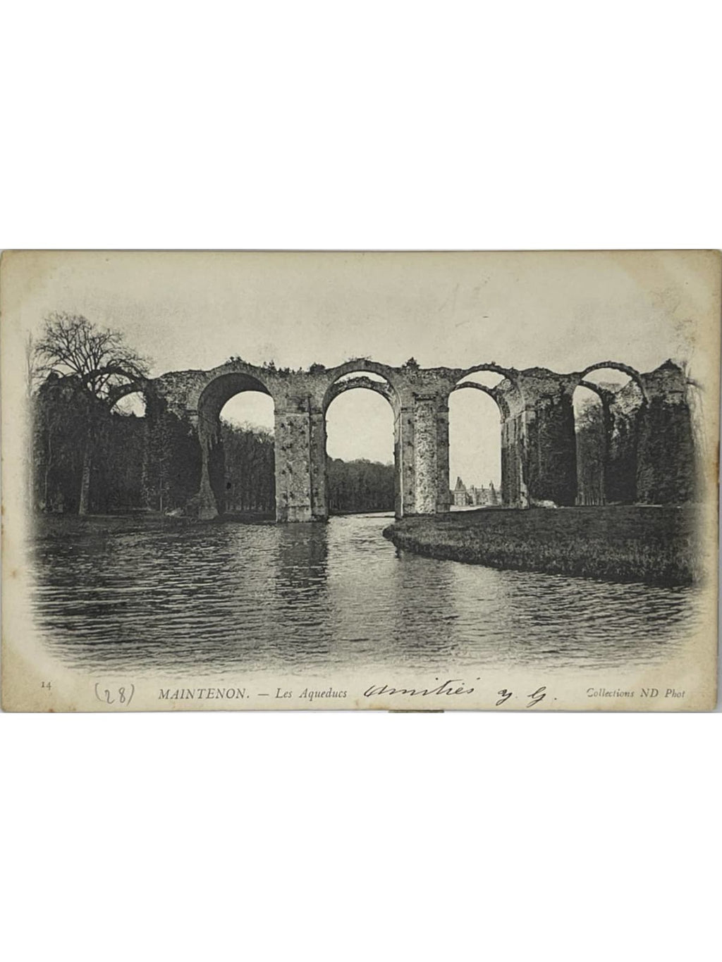 Recto de la carte postale