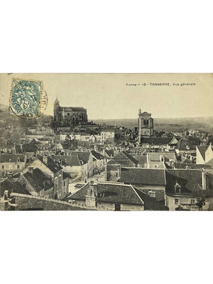 Tonnerre (Yonne) – Vue générale et églises – CPA n°18