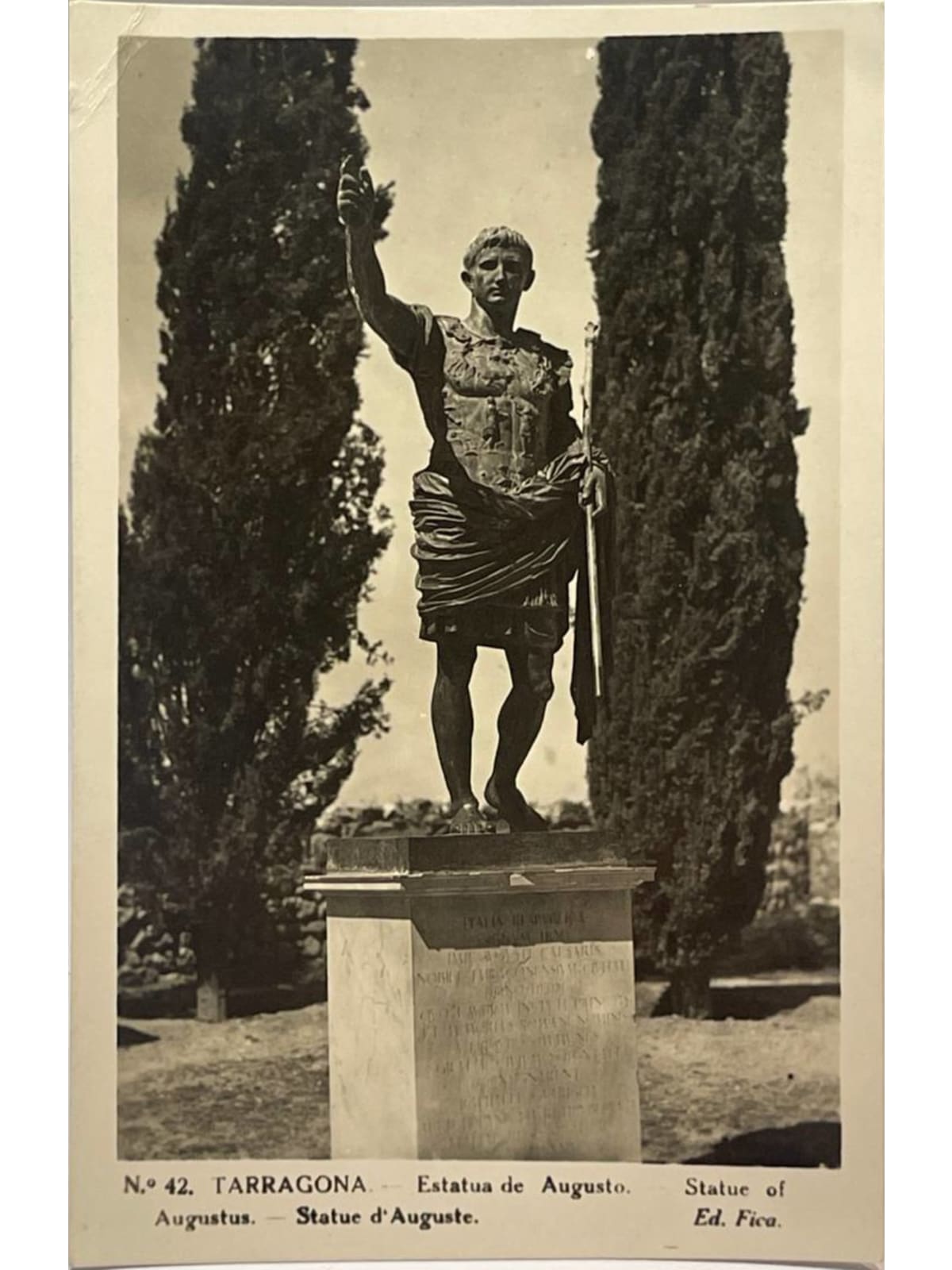 Recto de la carte postale