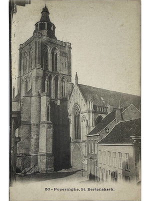 Poperinge – Église Saint-Bertin – CPA belge vers 1900