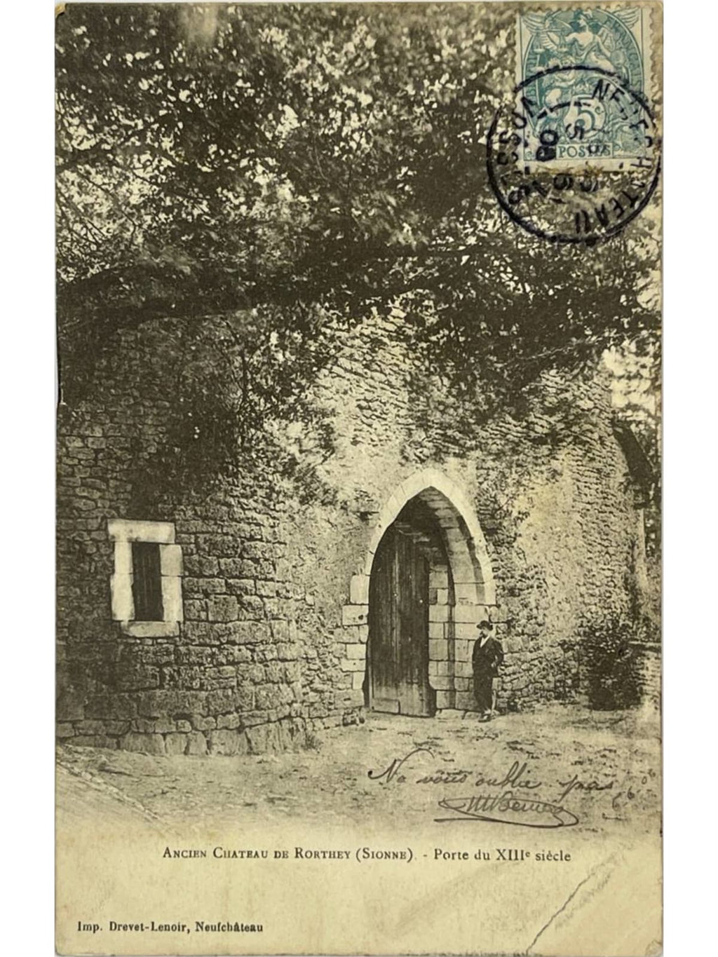 Recto de la carte postale
