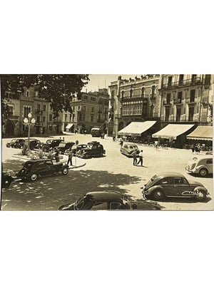 Carte postale – Figueres – La Rambla et automobiles anciennes – Fotos Meli n°13